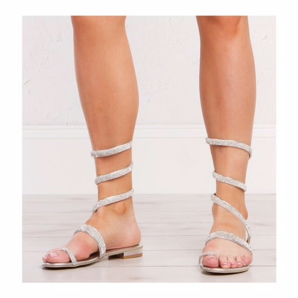 Exquisite sparkly wrap Sandal - Picture 4 of 5
